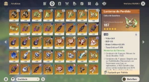 Alhaitham, Nahida C2, Yelan, Diluc e Keqing + Orgulho Cel x2 - Genshin Impact