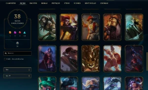 Conta LOL Diamante 2 - LVL 149 - Quase Todos Champions - 38 - League of Legends