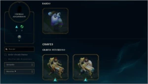 Conta level 112 todos campeões diamante IV 199skinns - League of Legends LOL