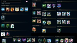 Conta Platina 4, com todos os champs e 1141 skins ! - League of Legends LOL