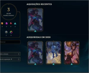 unraked lvl 30, 3 skin épicas - League of Legends LOL