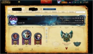 Conta Platina - League of Legends LOL