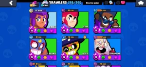 Conta Brawl Stars 98/98 com mais de 286 skins e itens raros