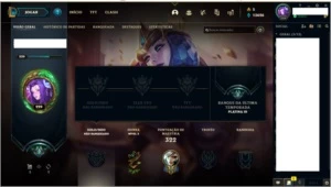 CONTA LOL BORDA PLATINA 66SKINS - League of Legends