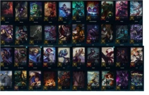 CONTA LOL BORDA PLATINA 66SKINS - League of Legends
