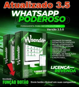 Wasender + Gerador De Licenças - Versão 3.5 - 2025