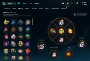 CONTA DIAMANTE 2 COM MUITA SKIN - League of Legends LOL