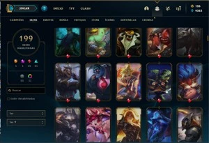 CONTA DIAMANTE 2 COM MUITA SKIN - League of Legends LOL