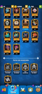 Conta de rush top 1829 de crítico e aparato 2 - Clash Royale
