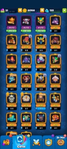 Conta de rush top 1829 de crítico e aparato 2 - Clash Royale