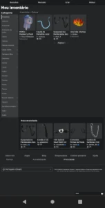 Conta roblox feminina rica