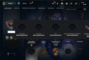 Conta Unranked com 36 Champs e 14 Skins - League of Legends LOL