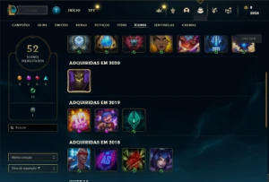 Conta Unranked com 36 Champs e 14 Skins - League of Legends LOL