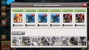 Clash of Clans Cv14 semi full com várias skins