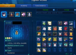 Conta GK NADMO - Alphamon - Mid Game - Digimon Masters Online