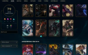 Unranked com TODOS os champs e 80 Skins ( ADC / SUP / MID ) - League of Legends LOL