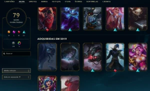 Unranked com TODOS os champs e 80 Skins ( ADC / SUP / MID ) - League of Legends LOL