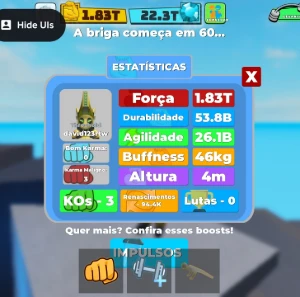 Conta de muscle legend - Roblox