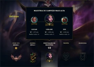 3 SMURF 13 CONTO - League of Legends LOL