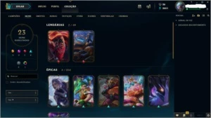 CONTA LOL DIAMANTE 4 | SKINS LENDÁRIAS - League of Legends