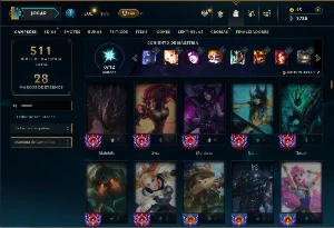 Unranked com TODOS os champs e 103 Skins ( MAIN SUP ) - League of Legends LOL