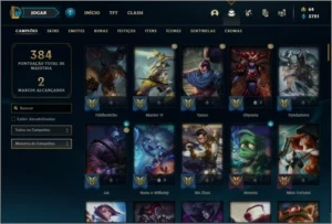 Conta prata 4 com 109 champs e 98 skins ( MAIN JG ) - League of Legends LOL