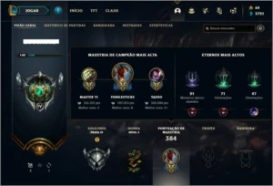 Conta prata 4 com 109 champs e 98 skins ( MAIN JG ) - League of Legends LOL