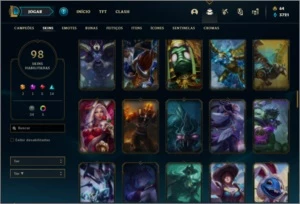 Conta prata 4 com 109 champs e 98 skins ( MAIN JG ) - League of Legends LOL