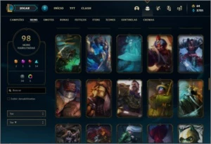 Conta prata 4 com 109 champs e 98 skins ( MAIN JG ) - League of Legends LOL