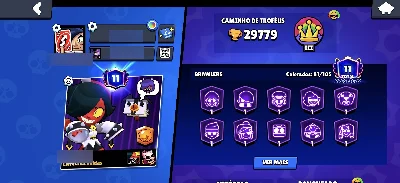 🔥 Conta Brawl Stars | 29.7K Troféus • 81 Brawlers
