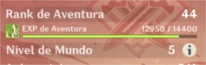CONTA SERVER NA AR44 PRINCIPAL FEMININO COM DILUC + 3 5* - Genshin Impact