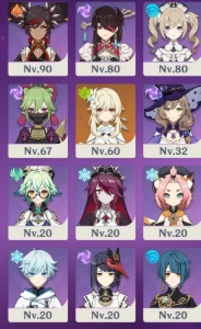 Conta com a Raiden, Tartaglia, Cyno, Nahida, Diluc+Tumulo... - Genshin Impact