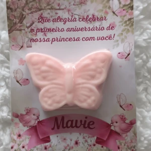 Borboleta Rosa - Kit 10 - Lembrancinhas Prontas - Artesanato e Personalizados