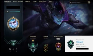 Conta LV. 103 / 63 Champs / 39 Skins / Platina 2 - League of Legends LOL
