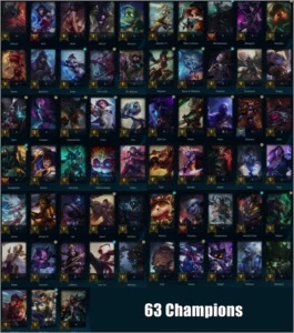 Conta LV. 103 / 63 Champs / 39 Skins / Platina 2 - League of Legends LOL