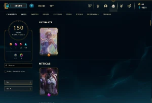Conta League Of Legends, Level 253, 150 Skins, Esmeralda 2 LOL