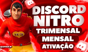 Discord Nitro 3 Mêses Gaming + 6 Boost / Trimensal + Mensal