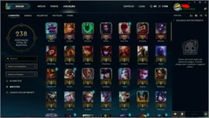 Conta LOL borda Ouro l, 104 Campeões, 105 Skins, 3 Ultimates - League of Legends