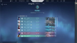 Conta NFA Valorant (16 skins, Platina 1)