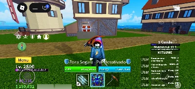Conta de blox fruits com kitsune e gerida - Roblox