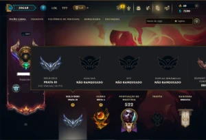 Prata 3 com 100 Champs e 137 Skins ( MID / SUP / TOP ) - League of Legends LOL