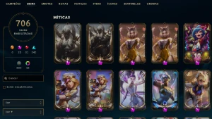 Conta LOL 712 skins + conta wild rift - League of Legends