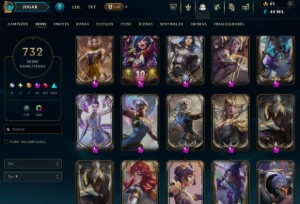 Conta LOL Todos os Champ +700 skins SEM ELO - League of Legends