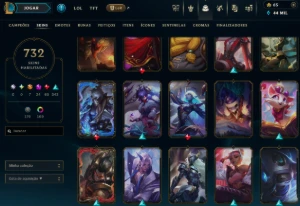 Conta LOL Todos os Champ +700 skins SEM ELO - League of Legends