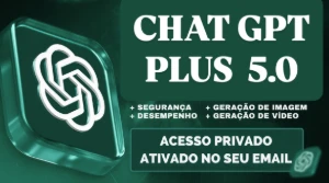 ChatGPT-5 Plus Individual e privado - Acesso Mensal 30 dias - Premium