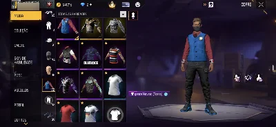 ​Conta Lvl 60  | ump atributada | quase full Camisas De Time - Free Fire