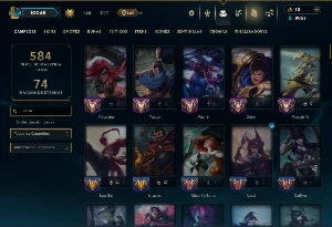 Prata 4 com TODOS os Champs e 161 Skins +7 Prestigios - League of Legends LOL