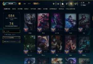 Prata 4 com TODOS os Champs e 161 Skins +7 Prestigios - League of Legends LOL
