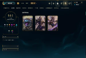 Prata 4 com TODOS os Champs e 161 Skins +7 Prestigios - League of Legends LOL