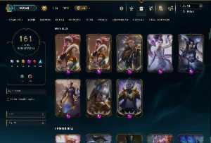Prata 4 com TODOS os Champs e 161 Skins +7 Prestigios - League of Legends LOL